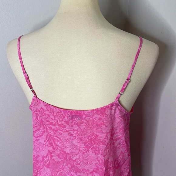 Tucker Khala Cami Hot Pink Lace in Silk Crepe Small - Picture 8 of 12